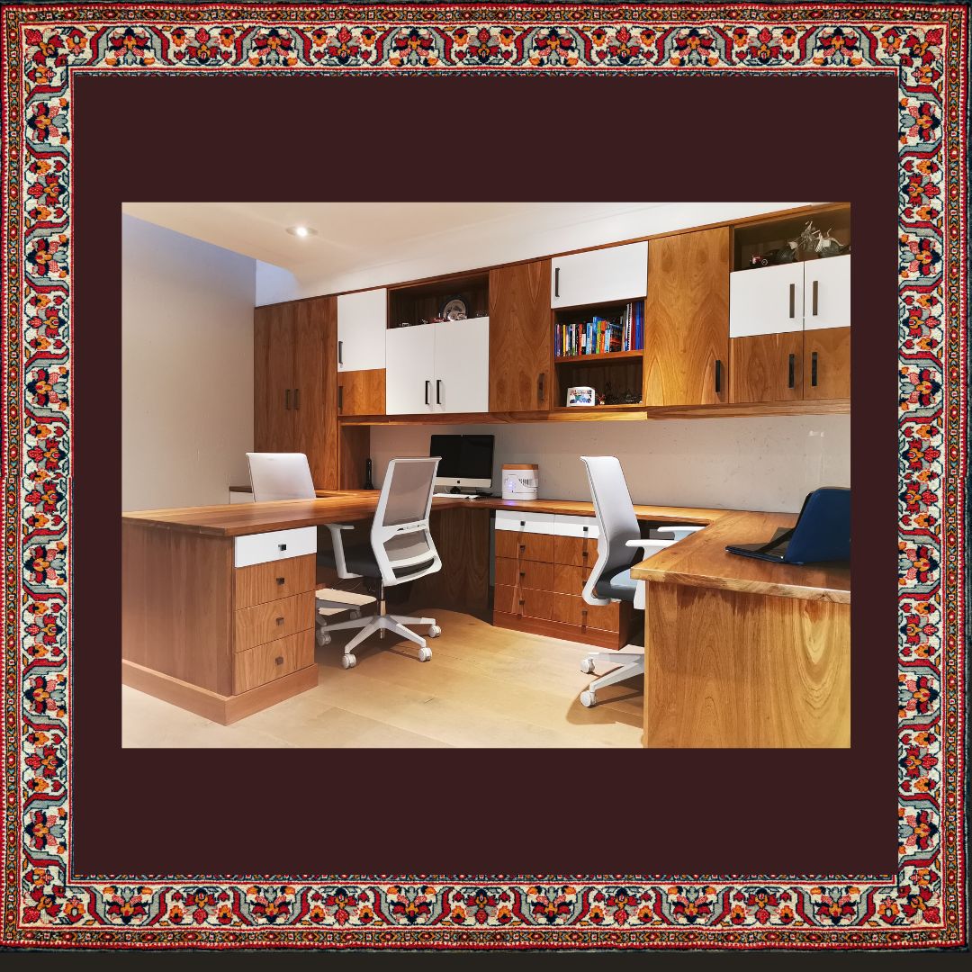 Home-office Desk Custom solid wood bookshelf Storage place